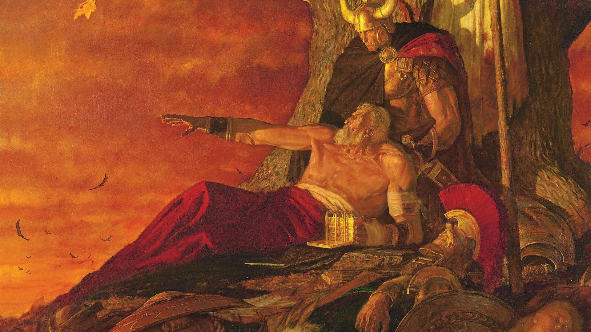 “Mormon Bids Farewell to a Once Great Nation” by Arnold Friberg