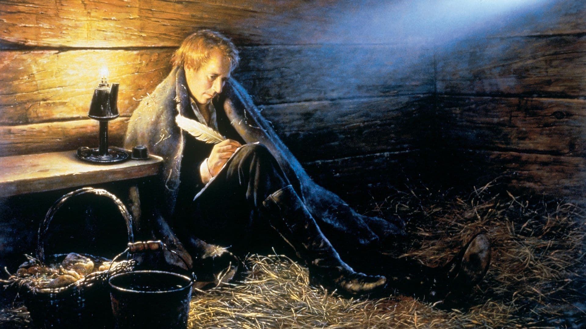 José Smith, hijo escribe una carta en la cárcel de Liberty en esta pintura de Greg K. Olsen. Imagen cortesía de La Iglesia de Jesucristo de los Santos de los Últimos Días.